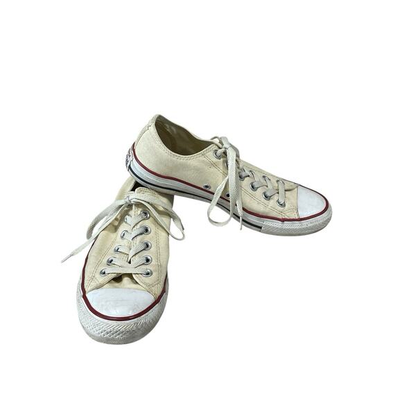 CONVERSE All Stars Shoreline Lace Up Ivory Sneakers Women’s 8.5-Men’s 6.5 In EUC - Picture 1 of 11